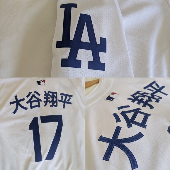 Los Angeles Dodgers Shohei Ohtani Nike White Home Limited Kanji Player Jersey XL - Picture 6 of 9